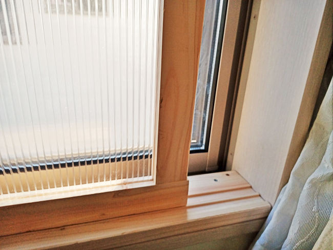 【DIY】ヒノキ材で「内窓」を作成（窓づくりで自宅の住宅性能向上編） 家づくり学校 松山校 アドバイザーブログ