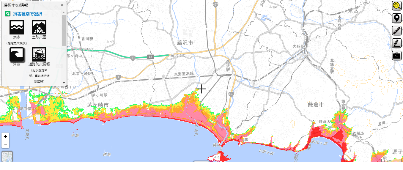 ハザードマップで確認しよう 湘南エリアの洪水 津波等災害に備えて対策を 家づくり学校 湘南校 アドバイザーブログ