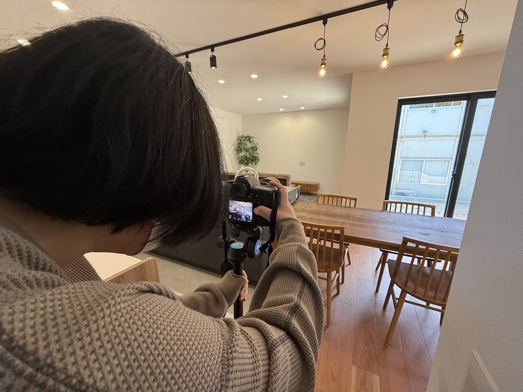 スタイリッシュな平屋の撮影です！