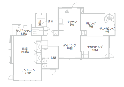 土間リビング