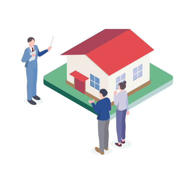 体感ツアーに参加しているイラスト