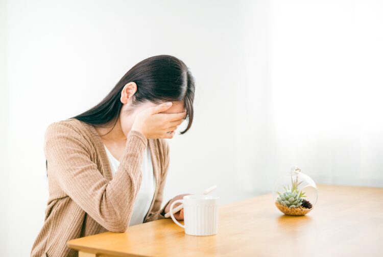 ショックを受けている人