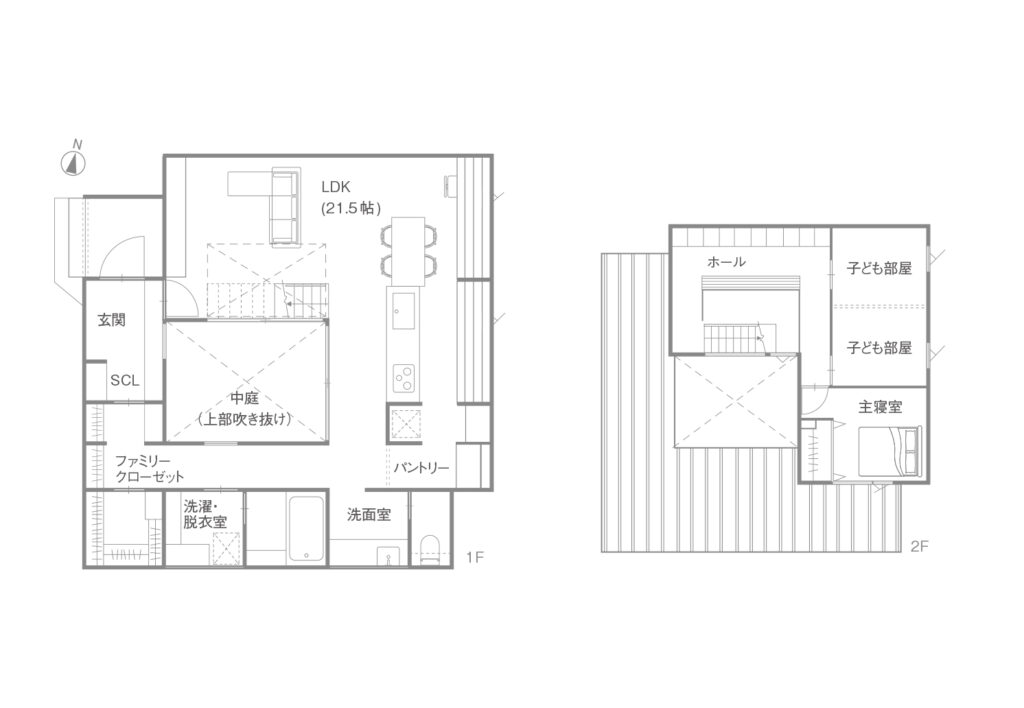 2階建ての間取り