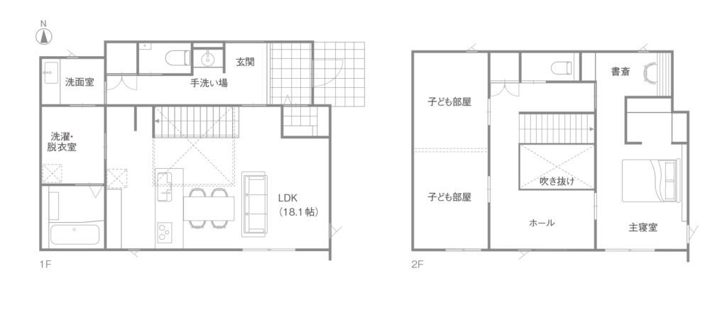 リビング階段のある間取り