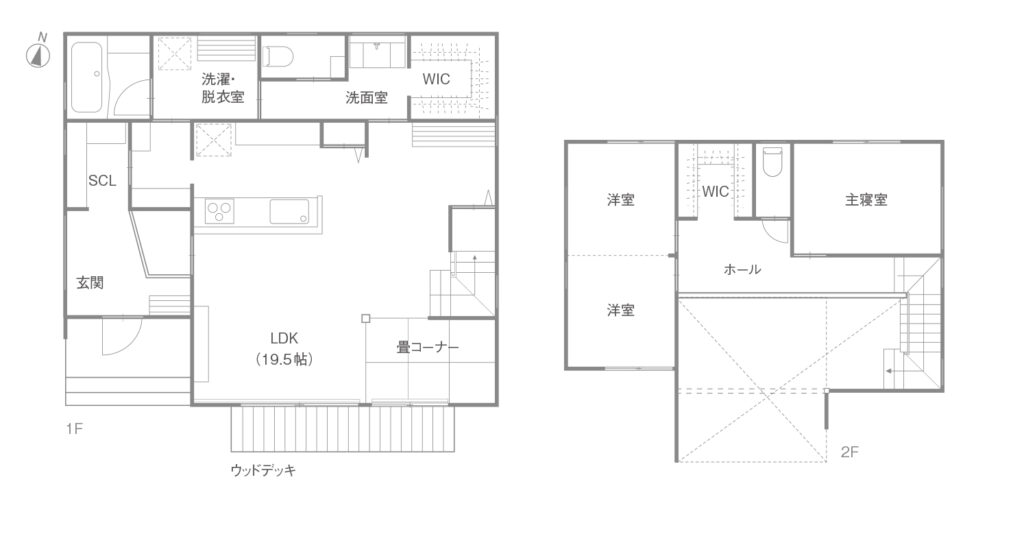 広いリビングのある間取り