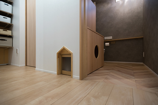 猫用トイレと収納