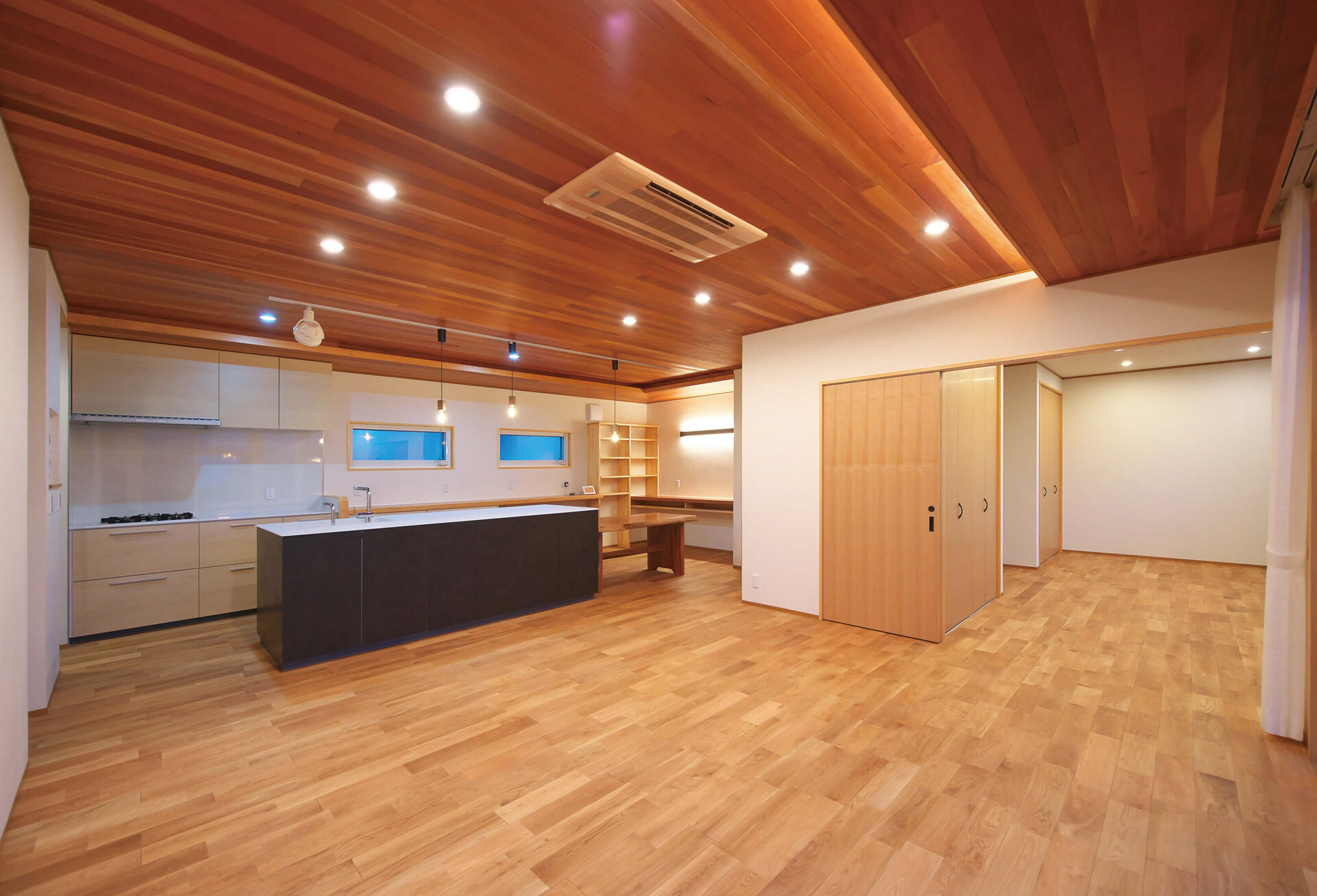 C値0.18と無垢材がかなえるぬくもりの家