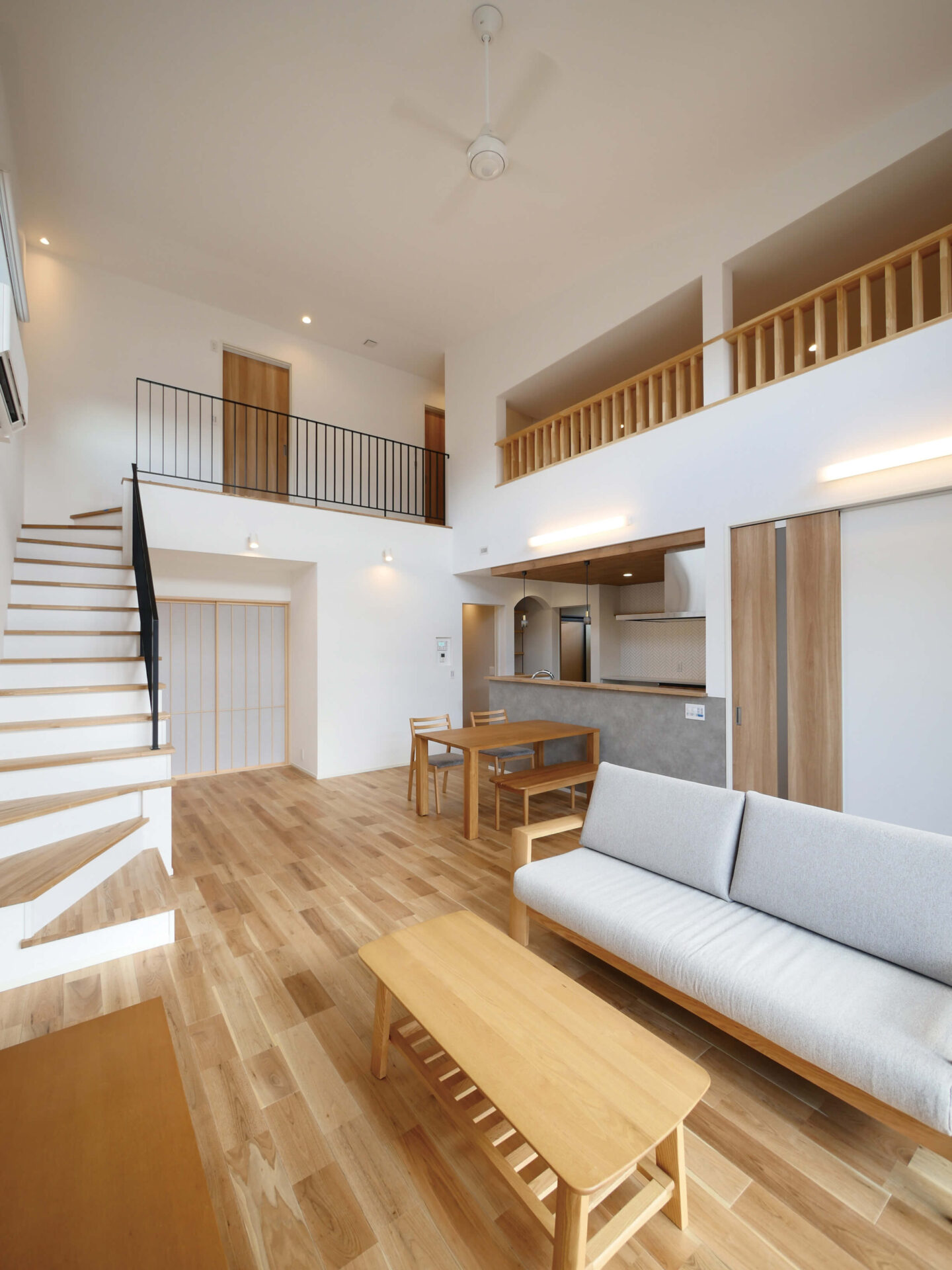 開放感と省エネを両立したエアコン1台で快適な家