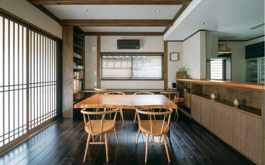 家づくり学校で学び建てた住まい　数寄屋風の和洋折衷のお家